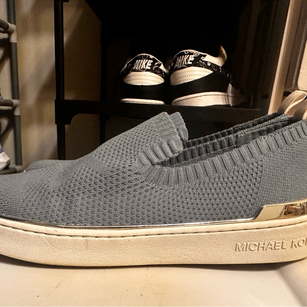 Michael Kors Gray Slip-On Shoes